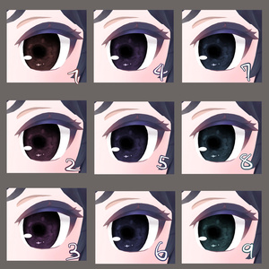 【アオイちゃん専用】雨雲eye　‐eye texture 23color ＆ PSD付き‐MZ17 缩略图 2