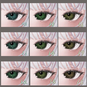 【MUMUS専用】雨雲eye　‐eye texture 23color ＆ PSD付き‐MZ18 缩略图 3