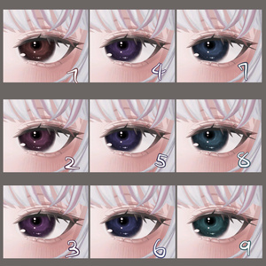 【MUMUS専用】雨雲eye　‐eye texture 23color ＆ PSD付き‐MZ18 缩略图 2