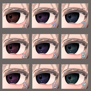 【マヌカ専用】雨雲eye　‐eye texture 23color ＆ PSD付き‐MZ19 缩略图 2