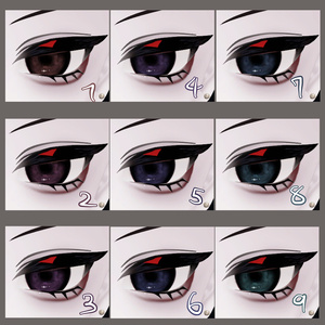 【ネハイル専用】雨雲eye　‐eye texture 23color ＆ makeup texture ＆ PSD付き‐MZ23 缩略图 2