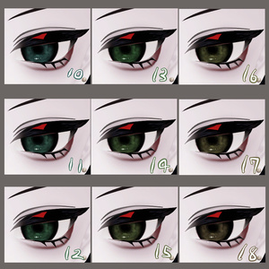 【ネハイル専用】雨雲eye　‐eye texture 23color ＆ makeup texture ＆ PSD付き‐MZ23 缩略图 3
