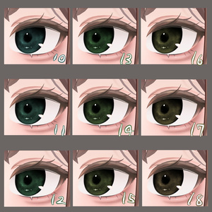 【マドレーヌ専用】雨雲eye　‐eye texture 23color ＆ makeup texture ＆ PSD付き‐MZ24 缩略图 3