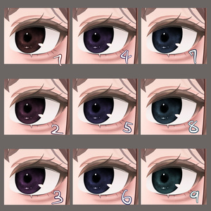 【マドレーヌ専用】雨雲eye　‐eye texture 23color ＆ makeup texture ＆ PSD付き‐MZ24 缩略图 2