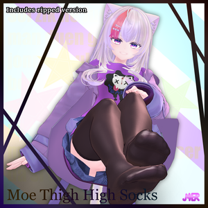 (Free)Moe Thigh High Socks