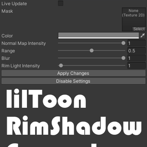 [VRChat][無料] lilToon RimShade Generator