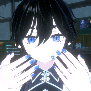 【龍のヨルちゃん】Aquarium Nail【ネイルテクスチャ】