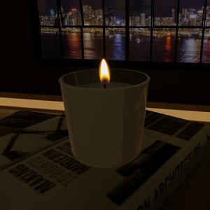 Animated Candle Flame (Unity)(VRChat)