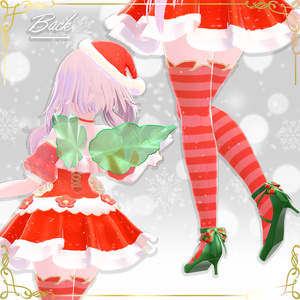【無料】Flower Fairy Dress専用　クリスマスVerマテリアル（9アバター対応）※モデル別売り 缩略图 2