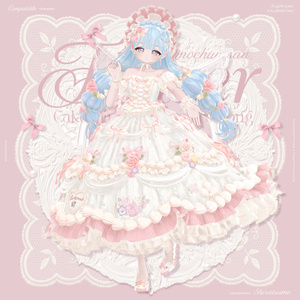 【販売記念セール🌷】FlowerCakePrincess & FlowerPrincessLong ‐お花とケーキのお姫様ドレス＆ヘア【単品あり】 缩略图 34