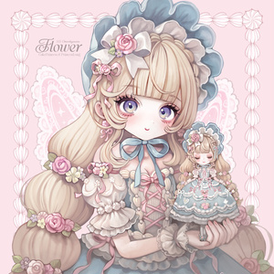 【販売記念セール🌷】FlowerCakePrincess & FlowerPrincessLong ‐お花とケーキのお姫様ドレス＆ヘア【単品あり】 缩略图 2