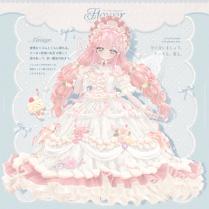 【販売記念セール🌷】FlowerCakePrincess & FlowerPrincessLong ‐お花とケーキのお姫様ドレス＆ヘア【単品あり】 缩略图 3
