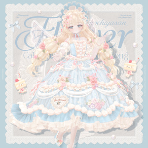【販売記念セール🌷】FlowerCakePrincess & FlowerPrincessLong ‐お花とケーキのお姫様ドレス＆ヘア【単品あり】
