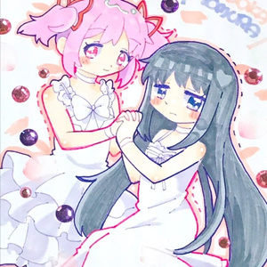 まどほむ 中色紙