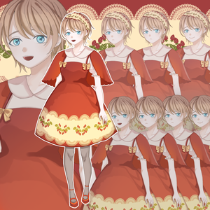 女性12(苺ロリィタの女性)