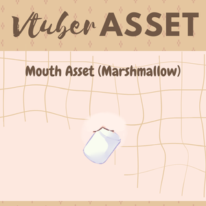 Vtuber Asset Biting Marshmallow HQ HD Kawaii Vtube Studio Shoost