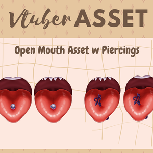 Vtuber Asset Holding Tongue Piercings HQ HD Kawaii Vtube Studio Shoost OBS