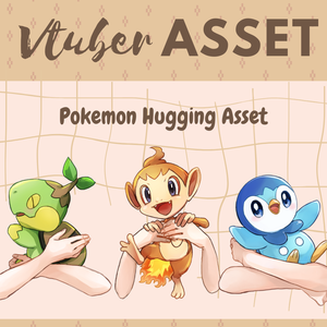 Vtuber Asset Hugging Pokemon Asset Complete Set HQ HD Kawaii Vtube Studio Shoost OBS