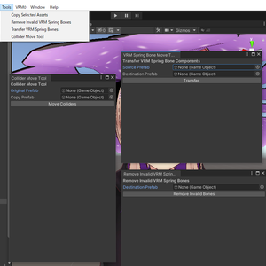 VRMSpringBoneToolのSpringBoneコピーツール