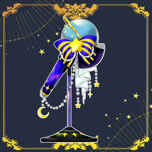 【配信者向け】マイク（星モチーフ）【イラスト素材】