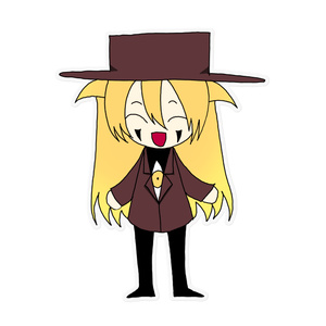 アレさんミニキャラクリアステッカー