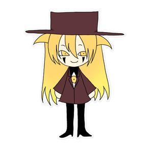 アレさんミニキャラクリアステッカー