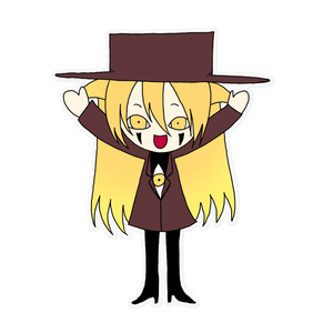 アレさんミニキャラクリアステッカー