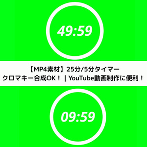 ポモドーロタイマー50分＋10分セット（カウントダウン・サークルタイマー）