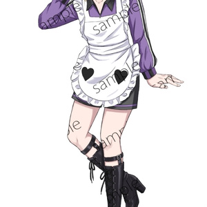 Junior Classmate Jersey Maid Acrylic Stand - Shion Kuchimori