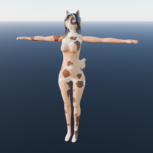 Splat - Humanoid Calico Cat Model