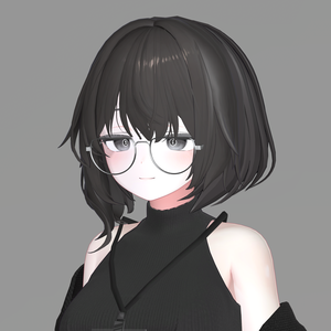 ぎんぶちハーフリム【VRChat対応】