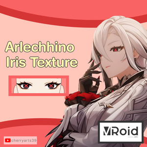Arlecchino Iris Vroid Texture | Genshin Impact Vroid
