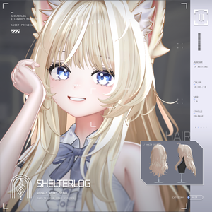 【19アバター対応】【VRC Hair】 Noise 00