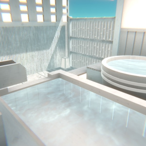 【VRChat】まっ白温泉ワールド『純白温泉』【Unity／blender／FBX】 缩略图 9
