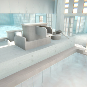 【VRChat】まっ白温泉ワールド『純白温泉』【Unity／blender／FBX】 缩略图 10
