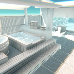 【VRChat】まっ白温泉ワールド『純白温泉』【Unity／blender／FBX】 缩略图 11