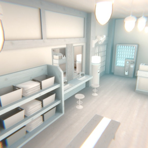 【VRChat】まっ白温泉ワールド『純白温泉』【Unity／blender／FBX】 缩略图 17