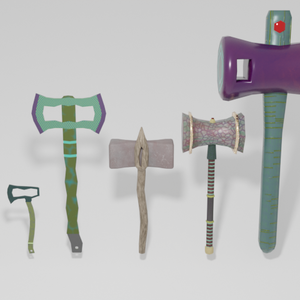 【3Dモデル】hammer_Axe