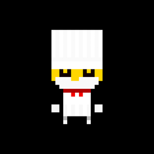voxel job character_コックさん_アイコン用画像