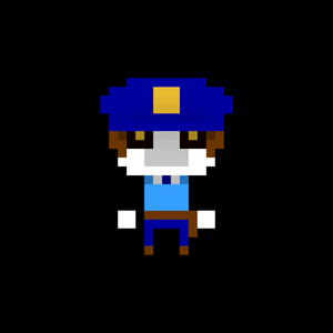 voxel job character_警察官さん_アイコン用画像