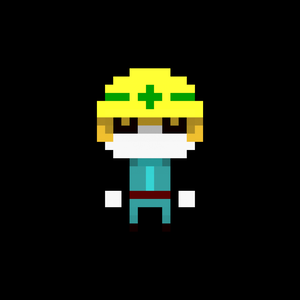 voxel job character_作業員さん_アイコン用画像