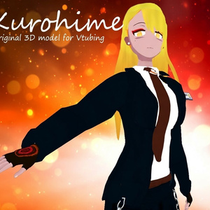 黒姫 – 狐エージェントVTuberモデル  