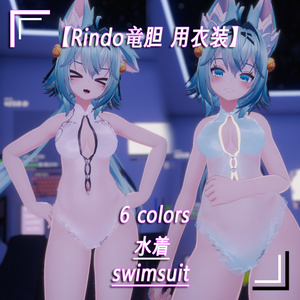 【Rindo竜胆 用衣装】シースルー水着