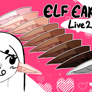 Droopy Elf Ear Live2D Item