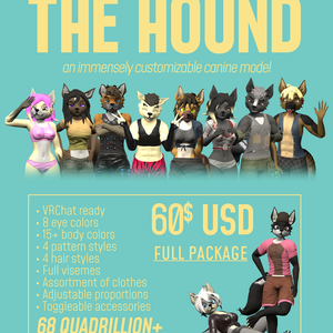 VRChat / Unity 猟犬 男と女 The Hound Male and Female