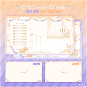 Trick-or-Treat Animated Overlay Sets - 動く配信画面