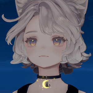 【月の発光カラー×3種パーティクル】月猫チョーカー 缩略图 5
