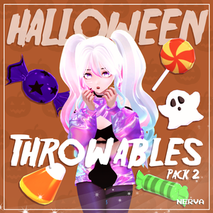 『 3D Props 』October Halloween Throwables Pack 2