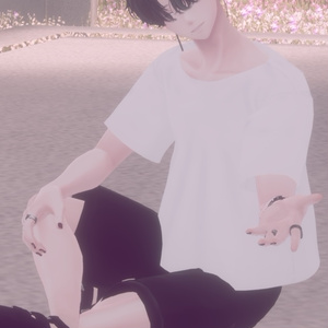 【水瀬対応】オーバーサイズTシャツ（シェイプキー付き） #ES_ITEM 缩略图 5