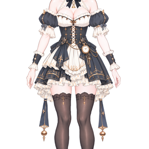 【限定1点】時計の少女｜通常・水着の2衣装／専用アプリ＋配信素材セット【VTuber】